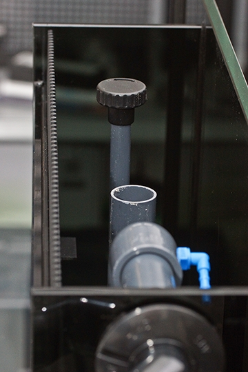 Filterschacht mit Wasserstand Einstellung