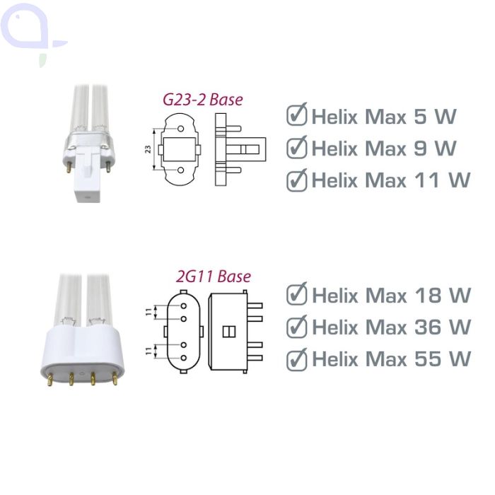 Aqua Medic Ersatzlampe Helix Max 9 Watt (80809-8) aquaPro2000