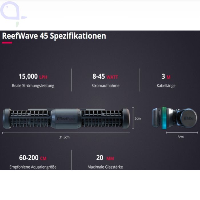 し*た様 Red Sea ReefWave 45水流ポンプ レッドシー 水流ポンプ Reef Wave 45 60~200cm水槽用 15000L/H