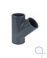 PVC T-Stück - Y-Stück 45 Grad D40 mm