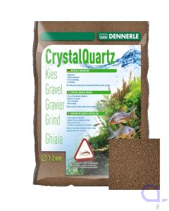 Dennerle Kristall - Quarz Kies dunkelbraun 5 kg