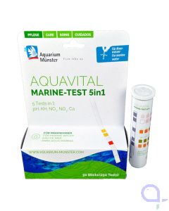 Aquavital Marine Test 5 - 1 KH-pH-Ca-NO2-NO3  Schnelltest