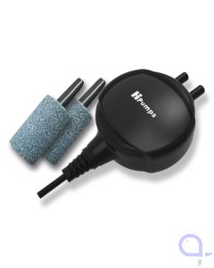 HiPumps Nano Piezo Luftpumpe Manta (18 L/h) schwarz / weiß