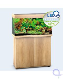Juwel Rio125 LED Aquariumkombination helles Holz