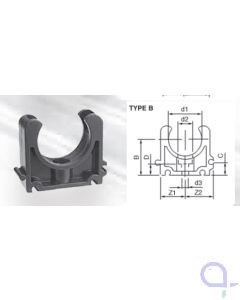 PVC Rohrklemme 20 mm