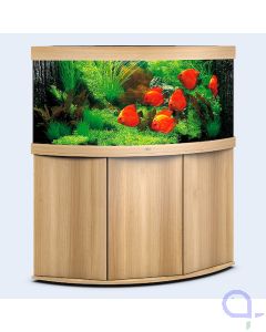 Juwel Trigon 350 LED Eckaquarium Komplettset helles Holz