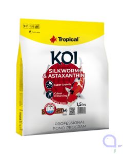 Tropical Koi Silkworm & Astaxanthin Pellet Size - M - 1,5 kg 