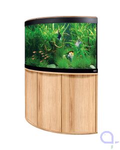 Fluval Venezia 190  Eck - Aquariumkombination mit LED Beleuchtung in Kernbuche
